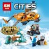 Конструктор Lepin 02112 Арктическая экспедиция: Грузовой самолёт, аналог Lego City 60196