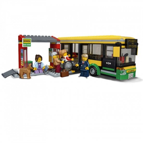 Конструктор 82053 King&Queen Автобусная остановка (аналог - Lepin 02078), аналог Lego 60154 City