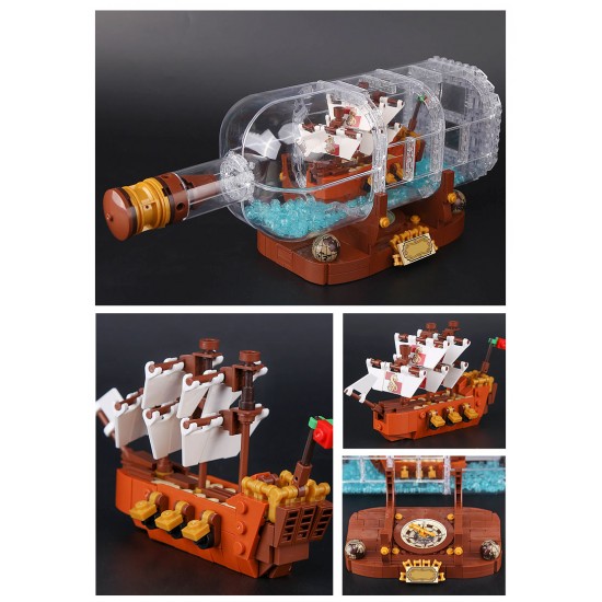 Конструктор Mould King 83029 Корабль в бутылке, 16051 | Ideas (Айдиас) 21313
